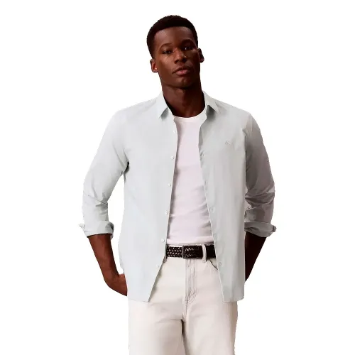 캘빈클라인 솔리드 Stretch Slim 핏 긴팔 셔츠 142981283