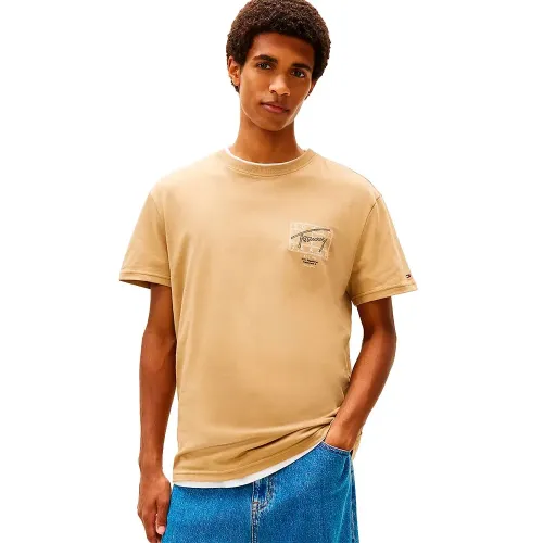 타미힐피거 Sign Spray 레큘러 Fit 반팔 티셔츠 143022059