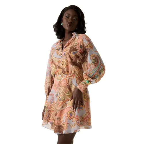 게스 W6PK0ZWP691 긴팔 짧은 원피스 143029933