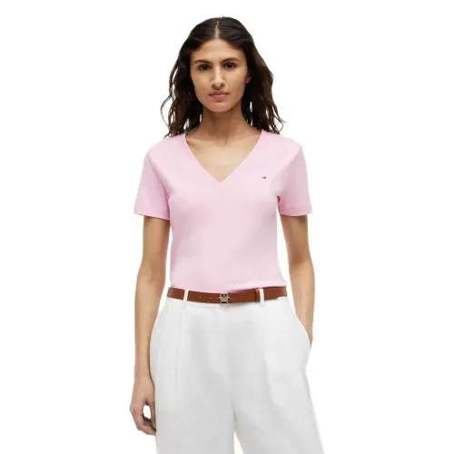 타미힐피거 Slim Cody 반팔 V넥 티셔츠 143038202