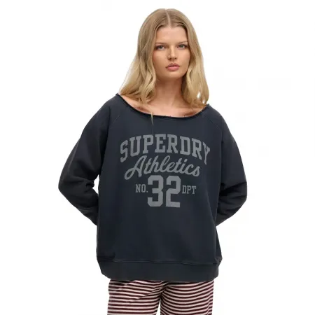 슈퍼드라이 Athletic 에센셜 Bardot Crew 스웨터 143062961