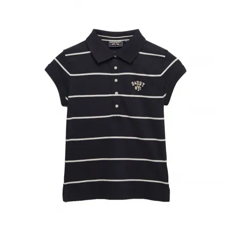 슈퍼드라이 Athletic 에센셜 Stripe 저지 반팔 폴로 셔츠 143062963