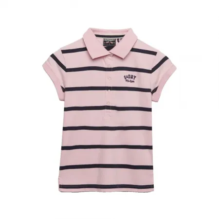 슈퍼드라이 Athletic 에센셜 Stripe 저지 반팔 폴로 셔츠 143062964