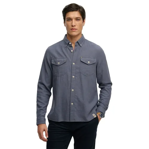 슈퍼드라이 Merchant 라이트 긴팔 셔츠 143063029