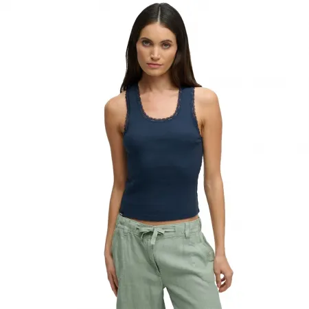 슈퍼드라이 빈티지 Lace Trim 조끼 143063075