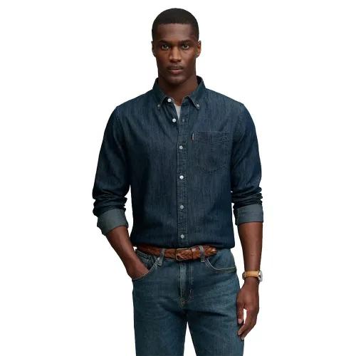 슈퍼드라이 에센셜 Stacked 로고 엠브로이더드 반팔 티셔츠 143124462