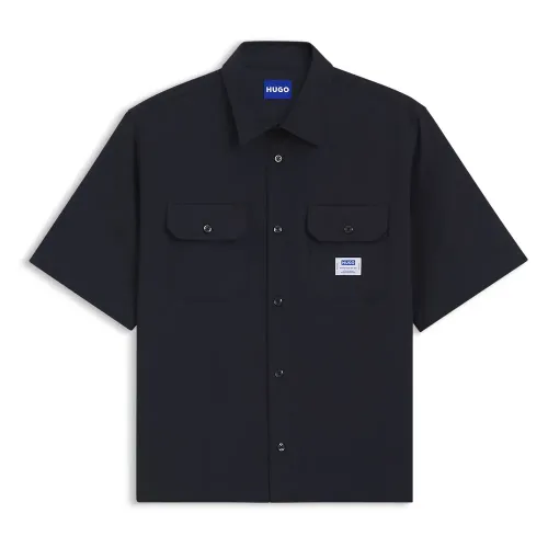 휴고 보스 Ekyno 10260730 BLUE 반팔 셔츠 143146204
