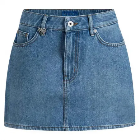 휴고 보스 Galanie 10278470 BLUE 데님 스커트 143146250