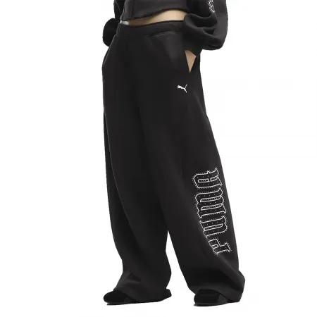 푸마 Street Glam Slouchy Bedazzled 운동복 바지 143158343
