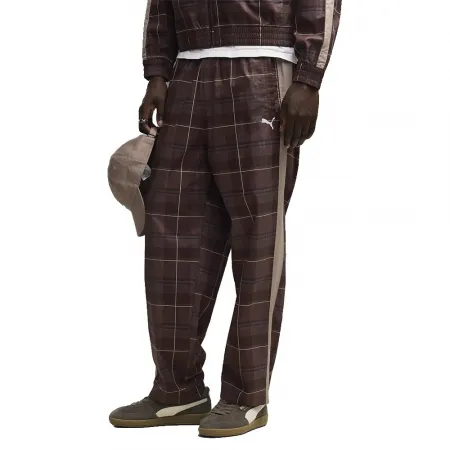 푸마 T7 릴렉스드 Tartan 우븐 Op 운동복 바지 143158397