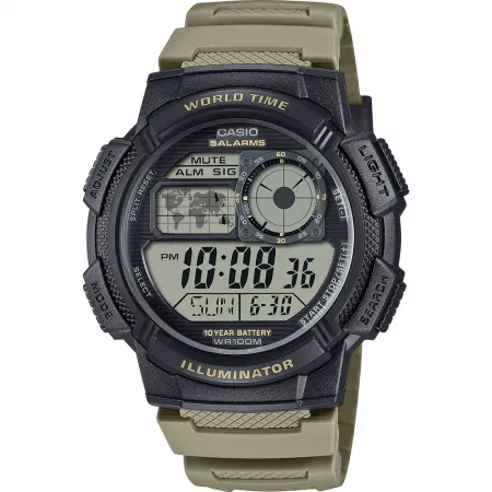 카시오 AE-1000 43.7mm 10ATM 쿼츠 Digital 시계 143244491