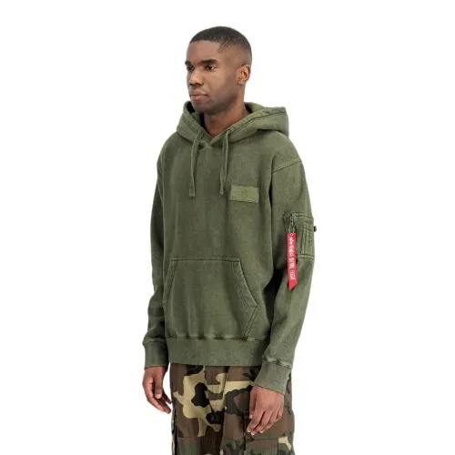 알파인더스트리 백 프린트 빈티지 후드티 143249624