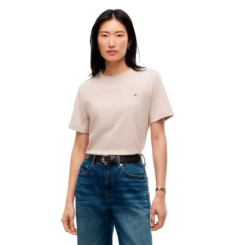 타미힐피거 Interlock Boxy Fit 반팔 티셔츠 143267834