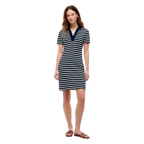 타미힐피거 오픈 Polo 슬림 핏 반팔 원피스 143268302
