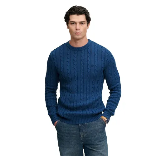 슈퍼드라이 코튼 Cable Knit 크루 스웨터 143323741