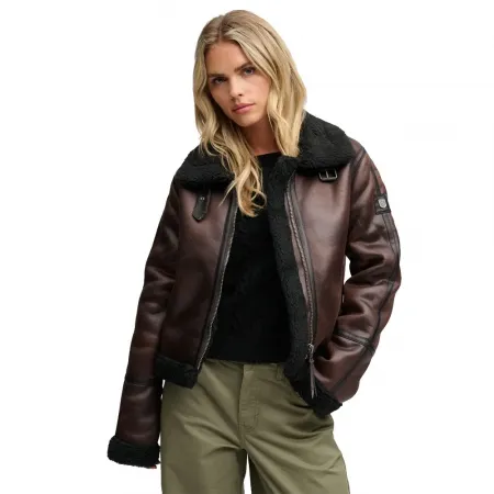슈퍼드라이 Faux Shearling 자켓 143323865