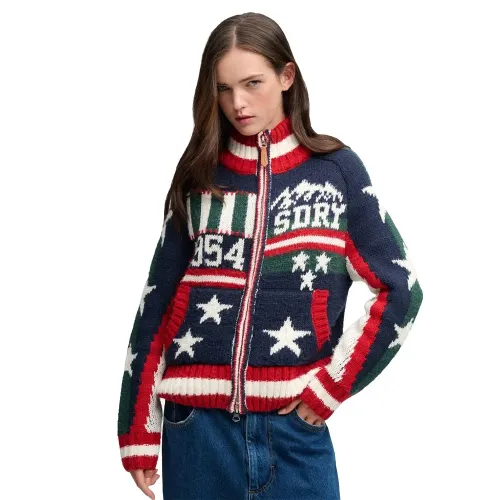 슈퍼드라이 스테이트먼트 Alpine Knit 스웨터 143324216