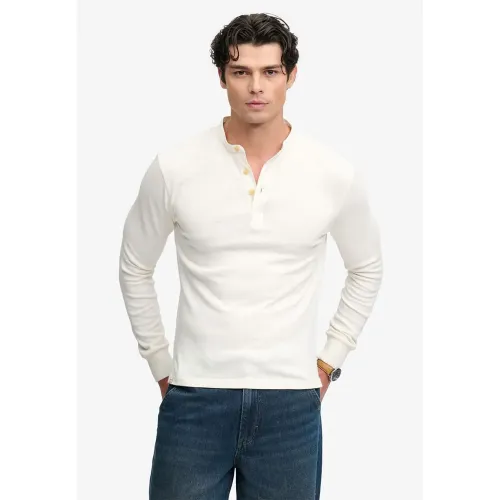 슈퍼드라이 우븐 Placket 그랜드ad 스웨터 143324368
