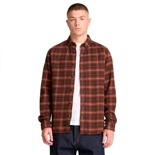 팀버랜드 Flannel 체크 레귤러 긴팔 셔츠 143338970