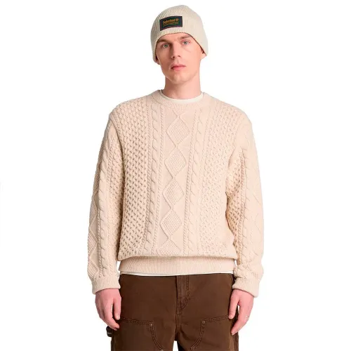 팀버랜드 Phillips Brook Cable 코튼 Blend 크루 스웨터 143339124