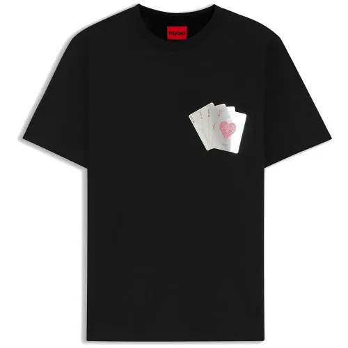 휴고 보스 Dahr 10268981 RED 반팔 티셔츠 143375872