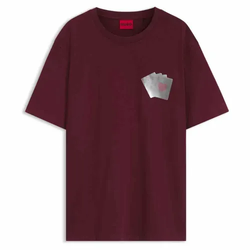휴고 보스 Dahr 10268981 RED 반팔 티셔츠 143375873