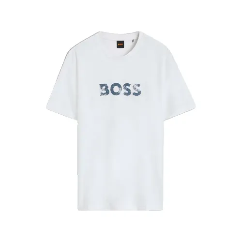 보스 Effect 10277382 오렌지 반팔 티셔츠 143431496