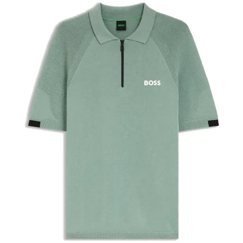 보스 Per폼 Max 10284400 그린 반팔 스웨터 143432101
