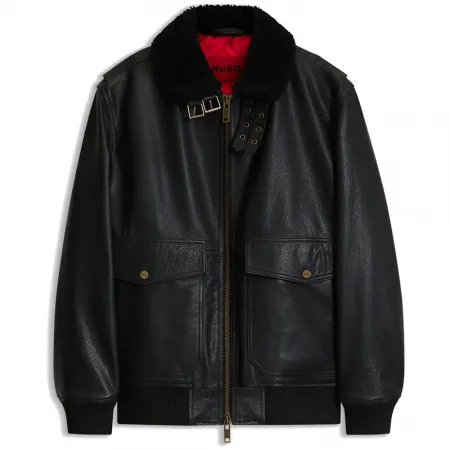 휴고 보스 Lorano 10252068 RED 가죽 자켓 143477089