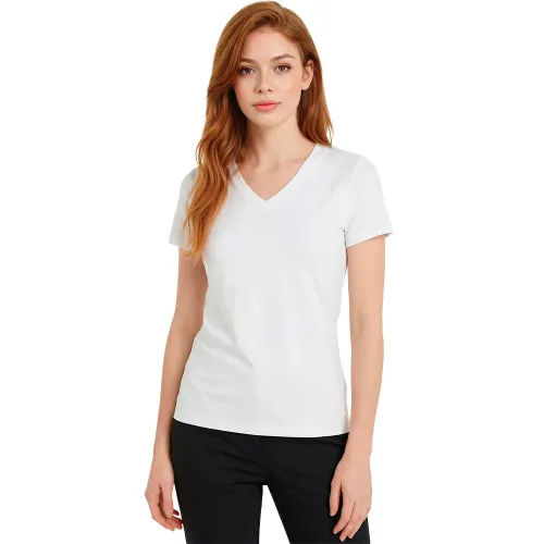 캘빈클라인 Vibe V-Neck 여성 반팔 티셔츠 143479629