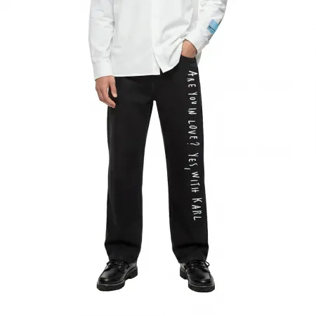 칼라거펠트 B4M10109 릴렉스드 Fit 청바지 143525374