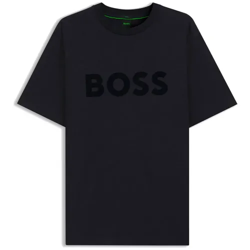 보스 Cord 로고 10279542 그린 반팔 티셔츠 143559796