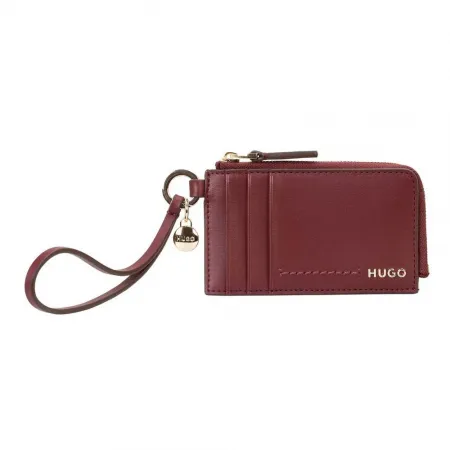 휴고 보스 Yorih 카드 Holder H 10281503 RED 여성용 지갑 143560901
