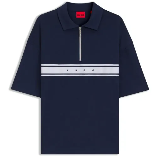 휴고 보스 Nautix Zip 10280900 RED 반팔 폴로 셔츠 143592309