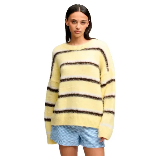 슈퍼드라이 Slouchy Brushed 스트라이프 스웨터 143598857