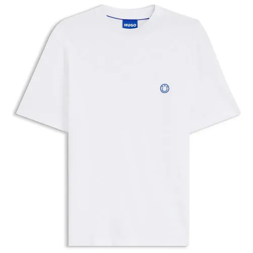 휴고 보스 Niley 10266060 블루 반팔 티셔츠 143616937