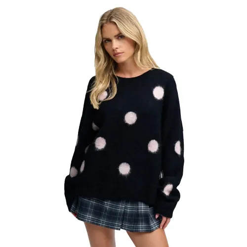 슈퍼드라이 Brushed Polka Dot 스웨터 143646133