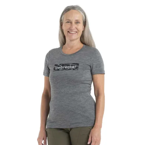 아이스브레이커 150 Tech Lite II IceB Logo Camo 메리노 반팔 티셔츠 2140125397