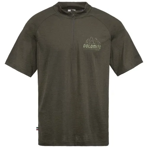 돌로미테 Cristallo메리노 Zip 반팔 티셔츠 2141063084