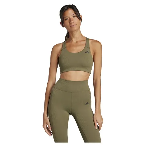 아디다스 Powerimpact Rib 미디엄 임팩트 스포츠 브라 2141585531