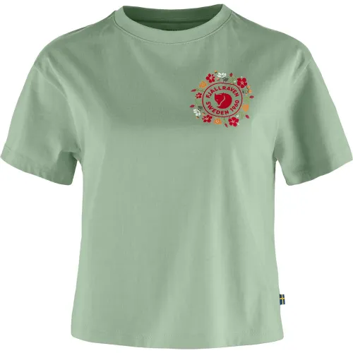 피엘라벤 Fjällblomster 로고 반팔 티셔츠 2141636607