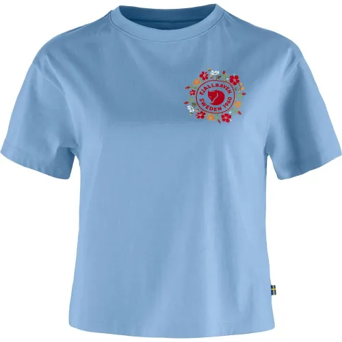피엘라벤 Fjällblomster 로고 반팔 티셔츠 2141636608