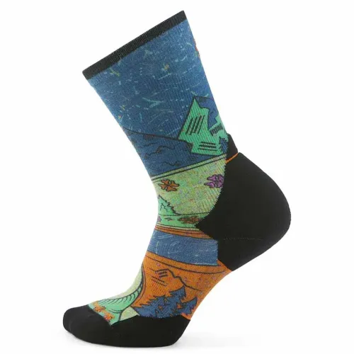 스마트울 Trail Run Targeted Cushion 마운틴 Print Crew 양말 2141664996
