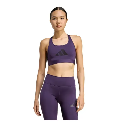 아디다스 Powerreact 그래픽 미디엄 임팩트 스포츠 브라 2142170822