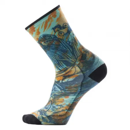 스마트울 Bike Zero Cushion Rugged Ride Print 크루 양말 2142876727