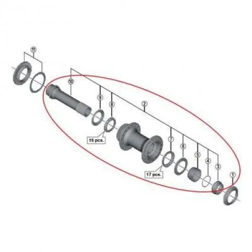 시마노 HB M8010 Deore XT 내부 조립 3136292505