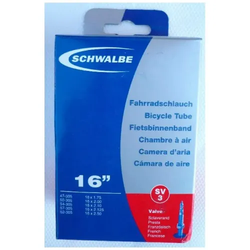 SCHWALBE 16 X 1.75-2.50 Presta 내부 튜브 3136349369