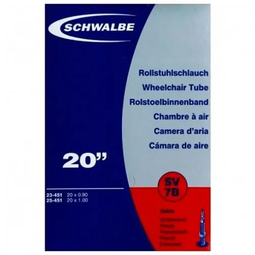 SCHWALBE 20 X 0.90/1 Presta 내부 튜브 3136349373