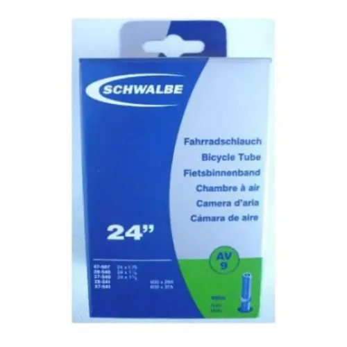 SCHWALBE 600 A 24 X 1 3/8 Schrader 내부 튜브 3136349397