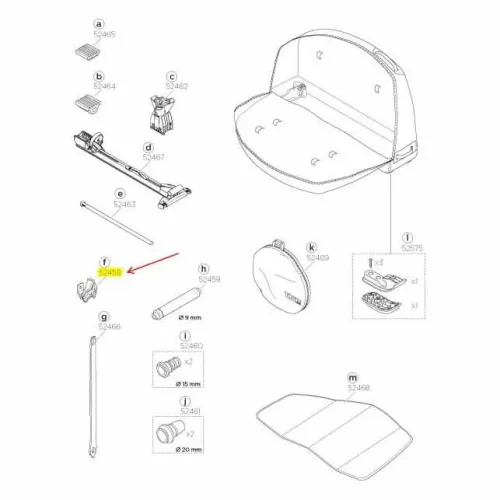툴레 Lateral Ratchet Catch for RoundTrip Transition 52458 하드웨어 키트 3136934058